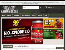 Tablet Screenshot of naturmuscle.com